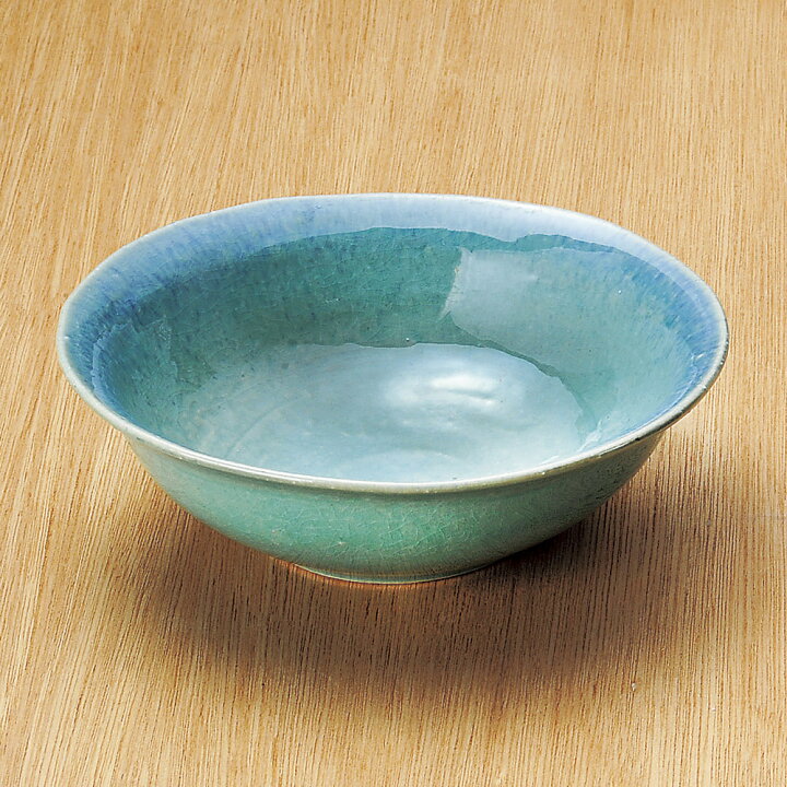 楽天市場】22cm トルコブルー 信楽焼 中鉢 煮物鉢22cmx7cm 日本製お 