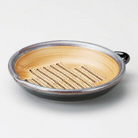 17cm 天目錆 中皿 & おろし器 特大日本製 美濃焼すりばち しぼり器は安心の国産食器で和の素敵な卓上用品 小物