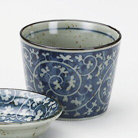 古唐草 蕎麦猪口8x6.3cm 160cc そば猪口 蕎麦懐石用品だし入れ つゆいれ そば千代口アイスクリーム 甘味 ミニパフェ おしるこを和カフェ風に小鉢 煮物碗 小附 先出にも