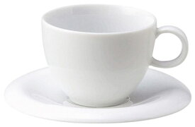アルテ 210cc コーヒーカップ&ソーサー日本製 特白磁洗練されたデザイン おしゃれな白い食器