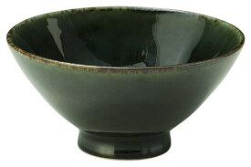 深海shinkai 12.5cm ご飯茶碗 大茶碗12.5x6cm おおぶり飯碗 茶漬け碗深味のある織部釉日本製