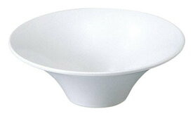 白フリー 21cm 富士型シーザーボール21.4x7.7cm 850cc　日本製個性的なデザイン 特殊なかたちの洋食器