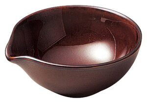 アメ茶 7.5cm 片口シロップボール7.6x7.3x3.1cm 60cc 日本製 ミニボウル ドレッシング ソース シロップ オイル たれ 注ぎ口付のミニ小鉢