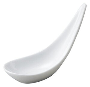 リベラル 11cm イオトレー L11xS4.6xH7cm 特白磁個性的なデザインのパーティープレートワンスプーン オードブル デザート アペタイザー用 変形小鉢 プチディッシュ日本製