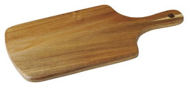 木製 41cm ウレタン塗装の手付角カッティングボード　 41.5x19.5x1.5cm　中国製　チーズ オードブル カナッペ サンドウィッチプレート 敷台としてもおしゃれに使える木製トレー