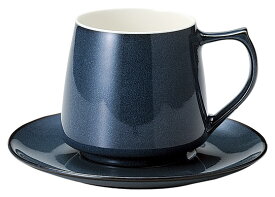 香りを愉しむ。パルファムB 320cc マグカップ&ソーサー ブルー カフェ＆コーヒー専門店向きの業務用食器日本製 口径6cm 皿径15.2cm