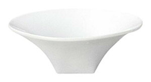 ミューレ 14cm ファンネル ボール 14.x5.1cm 295cc 角型の底ハマ モダンテイストの白磁ボウルサラダ デザート 小丼 多目的に使える小さめ洋風どんぶり