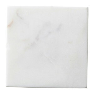 天然石 ホワイト 10cm スクエアプレート 10.4x1.2cm 大理石 正角皿 インド製テーブル傷つき防止用スポンジ付 ゴージャスなテーブルコーディネイトに