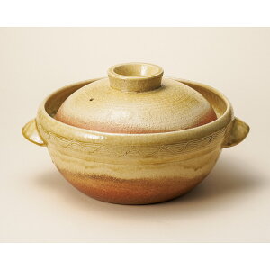 IHで使える 信楽焼 伊羅保 9号 土鍋  32x28x17cm 日本製 IH対応 特選土鍋