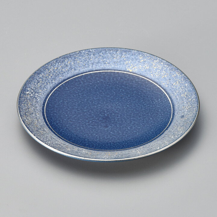 楽天市場】金銀彩 青釉 20cm 丸皿20x2.2cm 日本製 : 産地問屋の 