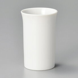 スティックスタンド 白磁細筋 ストレートカップ　 5.8x9.2cm 130cc 串立て くし立 スティック立 伝票ホルダー 日本製 卓上小物