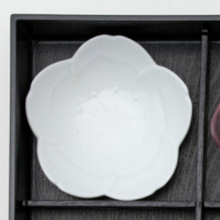 さくら 11cm 浅小鉢 白磁 11ｘ3.5cm 日本製 産地問屋の 【サクラ陶器 】