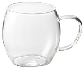 バレル 450ml ガラスマグ持ち手付 樽型グラスビアグラス ガラスジョッキ デザートグラス パフェグラス おしゃれなカフェ食器