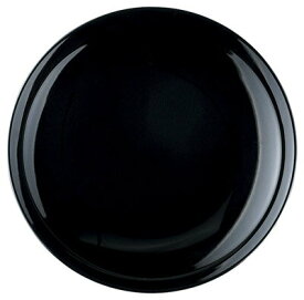 黒釉 18cm 丸皿日本製シンプルな黒い中華食器