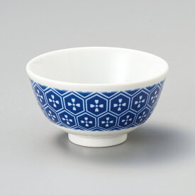 藍亀甲 11cm ご飯茶碗10.8x5.7cm 日本製 伝統柄のごはん茶碗