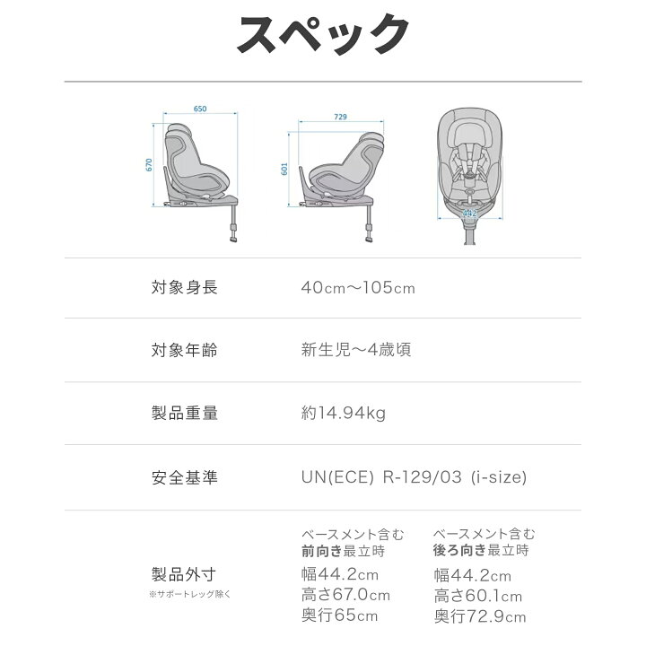 楽天市場】チャイルドシート マキシコシ マイカ360プロ 回転式 