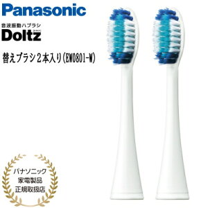 【あす楽】【パナソニック家電製品正規取扱店】Panasonic パナソニック 替えブラシ ドルツ 極細毛ブラシ ラージ 2本入 EW0801-W 白