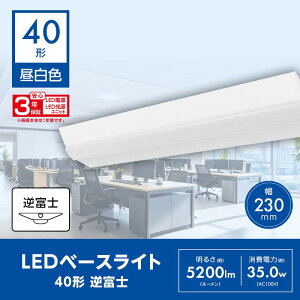 GMT230L520 LuminousLED ���~�i�X LED�x�[�X���C�g ��230mm 40�` �t�x�m �����F 5200lm �{�ݏƖ� ���� �V��Ɩ� | �ߓd ���邢 �H���K�v ���Ǝ{�� �I�t�B�X �X�� �H�� AC100V AC200V ��̌^ �Ɩ���� ���� ����