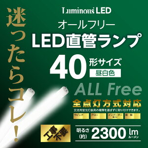 �y�����y�zG13-ZX12SN LuminousLED ���~�i�X LED���� 40�` �����F �I�[���t���[ ����G13 2300lm | �u���� 2027�N��� ���� �H���s�v �O���[ ���s�b�h �C���o�[�^�[ �ȃG�l �ߓd 40W�` ���ǌu���� ���P�x ��