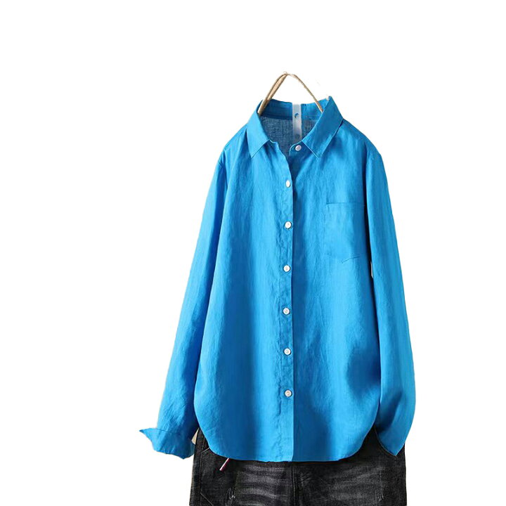 楽天市場】リネンシャツ リネン100％ レディース 春 夏 秋 冬 M L XL  