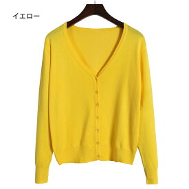 [500円OFFクーポン発行中] カーディガン レディース Vネック 長袖 きれいめ 上品 オフィス 通勤 制服 学生 高校生 中学生 羽織り ニット 大きいサイズ シンプル 無地 春 秋 冬 トップス レディースカーディガン ニットカーディガン ベーシック 赤 レッド 黒 ブラック