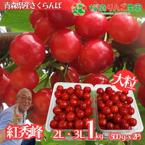楽天市場】さくらんぼ 紅秀峰 青森県産の通販