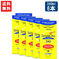 HOYA シンプルワン 240ml×6本 ハード コンタクト 洗浄液 ハードコンタクトレンズ 保存液