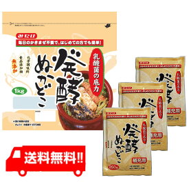 みたけ 発酵ぬかどこセット（1kg×1+補充用250g×3）