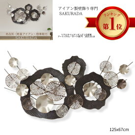 リアルタイムランキング1位受賞 SAKURADA（咲羅多） アイアンウォールアート アートパネル アイアンアート アイアン壁飾り 壁掛け インテリア ウォールデコ アート 玄関 リビング 和モダン おしゃれ ギフト 壁 オブジェ S0092