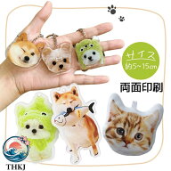 【全品5%ポイント】ペット オーダーメイド キーホルダー 両面印刷 ペット供養 キーホルダー写真 記念品 …