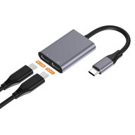 arグラス USB-C HUB XREAL スマホ Steam Deck Switch対応【4K@60Hz +PD100W】分岐アダプター usbc タイプ…