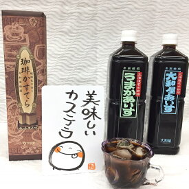 母の日 父の日 珈琲 カステラ アイスコーヒー ペットボトル 無糖 2本 珈琲味 カステラセット 炭火焙煎 珈琲 大和屋 ギフト 夏ギフト プレゼント 瓶以外 実用的 人気 宅配料込 スイーツ 美味しい 御祝 内祝 結婚 出産 快気 新築 志 お誕生日