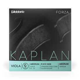 D'Addario ヴィオラ弦 K413 MM KAPLAN FORZA G線 バラ弦 ミディアムスケール ミディアムテンション [ daddario ダダリオ ビオラ弦 ] 【5と0のつく日はエントリー等でポイント4倍】【ゆうパケット対応】＊