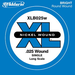 D'Addario ベース バラ弦 XLB025W Nickel Wound 【 daddario ダダリオ ベース弦 xlb025w 】【5と0のつく日はエントリー等でポイント4倍】【ゆうパケット対応】*