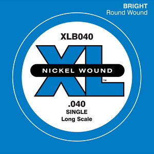 D'Addario ベース バラ弦 XLB040 Nickel Wound 【 daddario ダダリオ ベース弦 xlb040 】【5と0のつく日はエントリー等でポイント4倍】【ゆうパケット対応】*