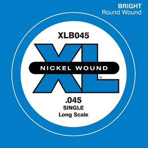D'Addario ベース バラ弦 XLB045 Nickel Wound 【 daddario ダダリオ ベース弦 xlb045 】【5と0のつく日はエントリー等でポイント4倍】【ゆうパケット対応】*