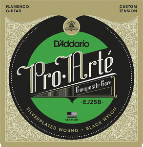D'Addario __I NVbNM^[ EJ25B/ubN (tR) "Pro Arte Composites Flamenco Guitar" [ daddario EJ-25B ] y50̂̓Gg[Ń|Cg4{zy䂤pPbgΉz