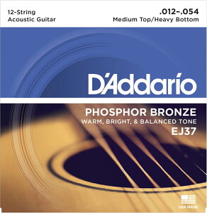 D'Addario __I AR[XeBbNM^[ EJ37i12p) "Phosphor Bronze Round Wound" [ daddario ARM EJ-37 ] y91̓Gg[Ń|Cg5{zy䂤pPbgΉz