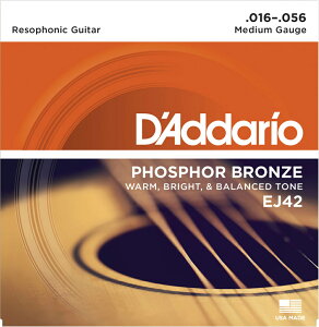 D'Addario __I AR[XeBbNM^[ EJ42 "Phosphor Bronze Round Wound" [ daddario ARM EJ-42 ] y50̂̓Gg[Ń|Cg4{zy䂤pPbgΉz