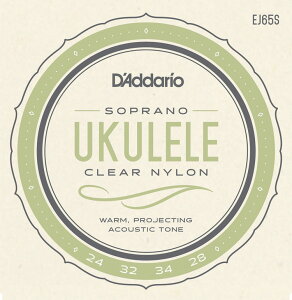D'Addario __I EN EJ65S "Pro-Arte Custom Extruded Ukulele, Soprano" [ daddario \vm EJ-65S J65 ] y50̂̓Gg[Ń|Cg4{zy䂤pPbgΉz