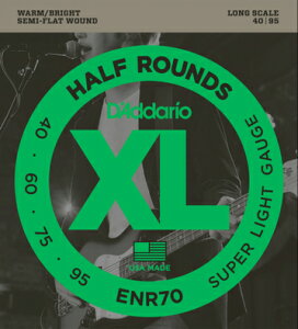 D'Addario __I x[X ENR70 "XL Half Rounds" [ daddario enr-70 ] y50̂̓Gg[Ń|Cg4{zy䂤pPbgΉz