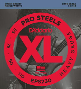 D'Addario __I x[X EPS230 "XL ProSteels Round Wound" [ daddario eps-230 ] y50̂̓Gg[Ń|Cg4{zy䂤pPbgΉz