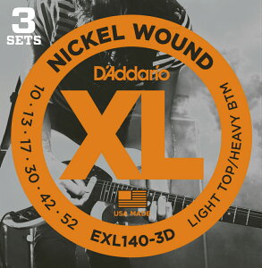 D'Addario �_�_���I �G���L�M�^�[�� EXL140-3D L.Top/H.btm 010-052 �y �j�b�P�� �G���L�� EXL-140-3D daddario �z�y5��0�̂����̓G���g���[���Ń|�C���g4�{�z�y�䂤�p�P�b�g�Ή��z��