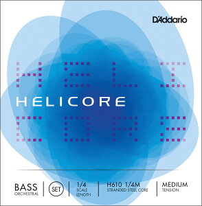 D'Addario Ebhx[X H610 1/4M Helicore Orchestral Bass Strings / SET-MED (Zbg/~fBA) y __I daddario RgoX zy50̂̓Gg[Ń|Cg4{z