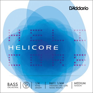 D'Addario Ebhx[X H611 1/4M Helicore Orchestral Bass Strings / G-MED (o/~fBA) y __I daddario RgoX zy50̂̓Gg[Ń|Cg4{zy䂤pPbgΉz