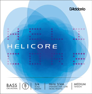 D'Addario Ebhx[X H616 3/4M Helicore Orchestral Bass Strings / Low B-MED (o/~fBA) y __I daddario RgoX zy50̂̓Gg[Ń|Cg4{zy䂤pPbgΉz