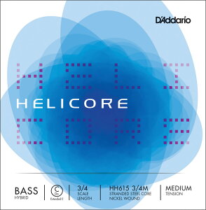 D'Addario Ebhx[X HH615 3/4M Helicore Hybrid Bass Strings / C (Extended E)-MED y __I daddario RgoX zy50̂̓Gg[Ń|Cg4{zy䂤pPbgΉz
