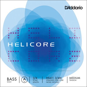D'Addario Ebhx[X HS611 3/4M Helicore Solo Bass Strings / A-MED (o/~fBA) y __I daddario RgoX zy50̂̓Gg[Ń|Cg4{zy䂤pPbgΉz