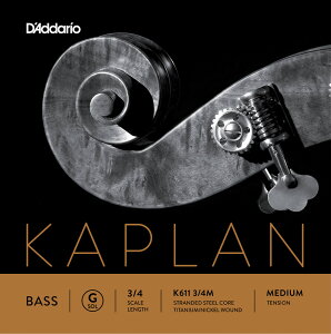 D'Addario �E�b�h�x�[�X�� K611 3/4M Kaplan Double Bass Strings / G-MED (�o����/�~�f�B�A��) �y �_�_���I daddario �R���g���o�X �z�y5��0�̂����̓G���g���[���Ń|�C���g4�{�z�y�䂤�p�P�b�g�Ή��z��