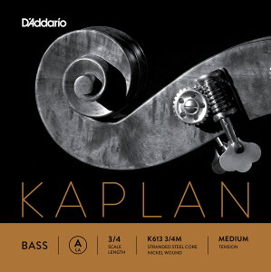 D'Addario �E�b�h�x�[�X�� K613 3/4M Kaplan Double Bass Strings / A-MED (�o����/�~�f�B�A��) �y �_�_���I daddario �R���g���o�X �z�y5��0�̂����̓G���g���[���Ń|�C���g4�{�z�y�䂤�p�P�b�g�Ή��z��